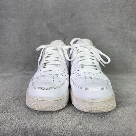 Mens Nike Air Force 1 07 White Leather Sneakers Shoes CW2288-111 Size 11 - Picture 6 of 8